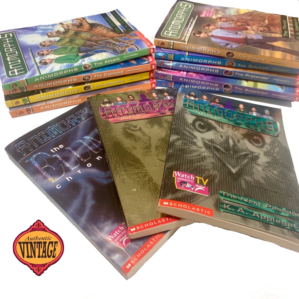 Set of 12 Animorphs Books Young Adult Fantasy YA Novels Bundle Bulk Series